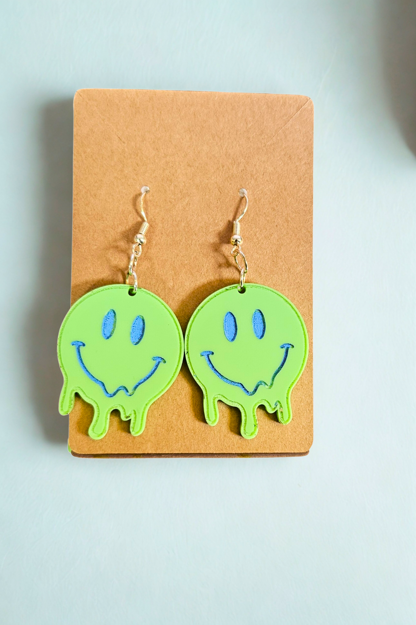 Drippy Smiley Face Earrings