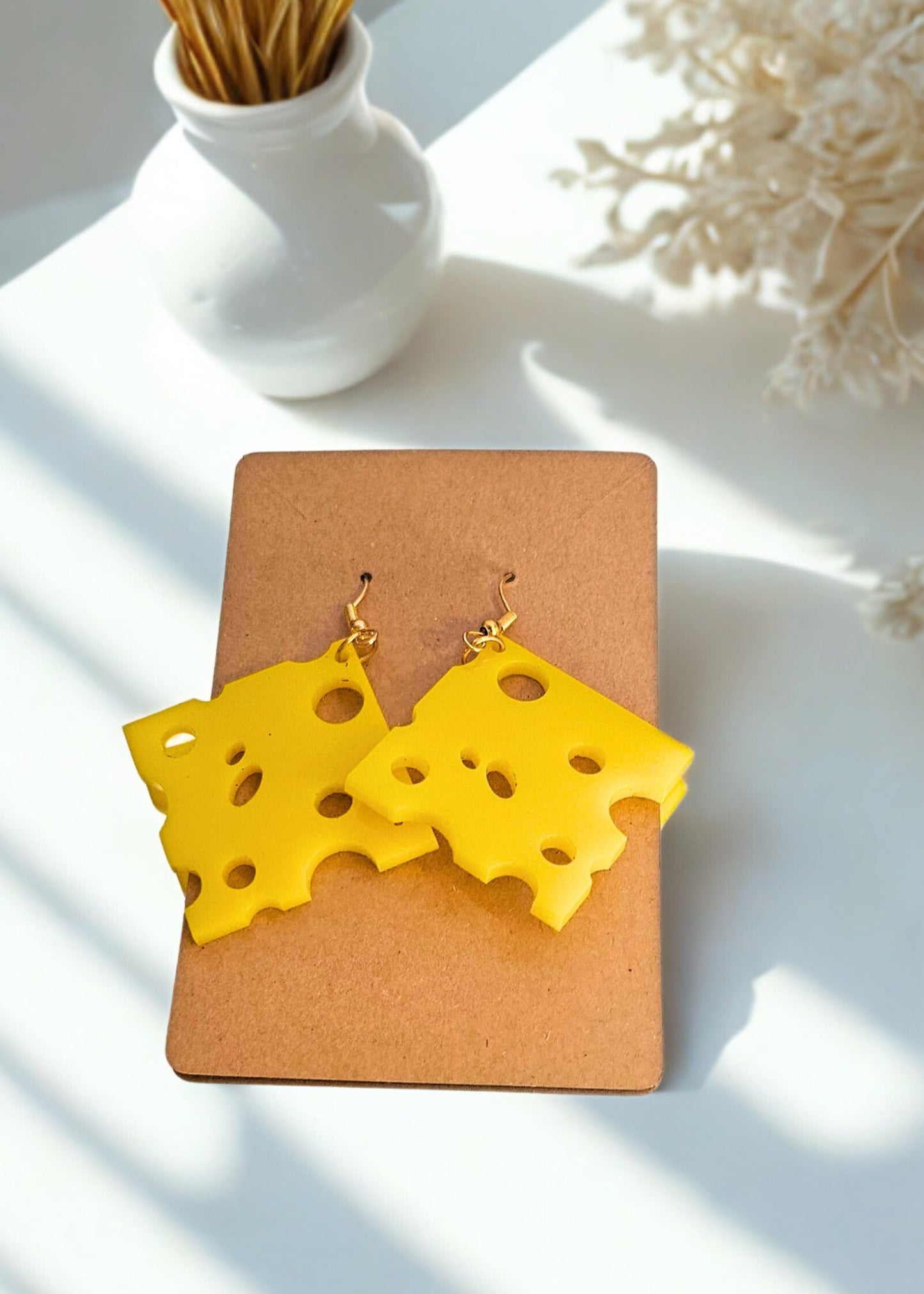 Cheese Slice Earrings