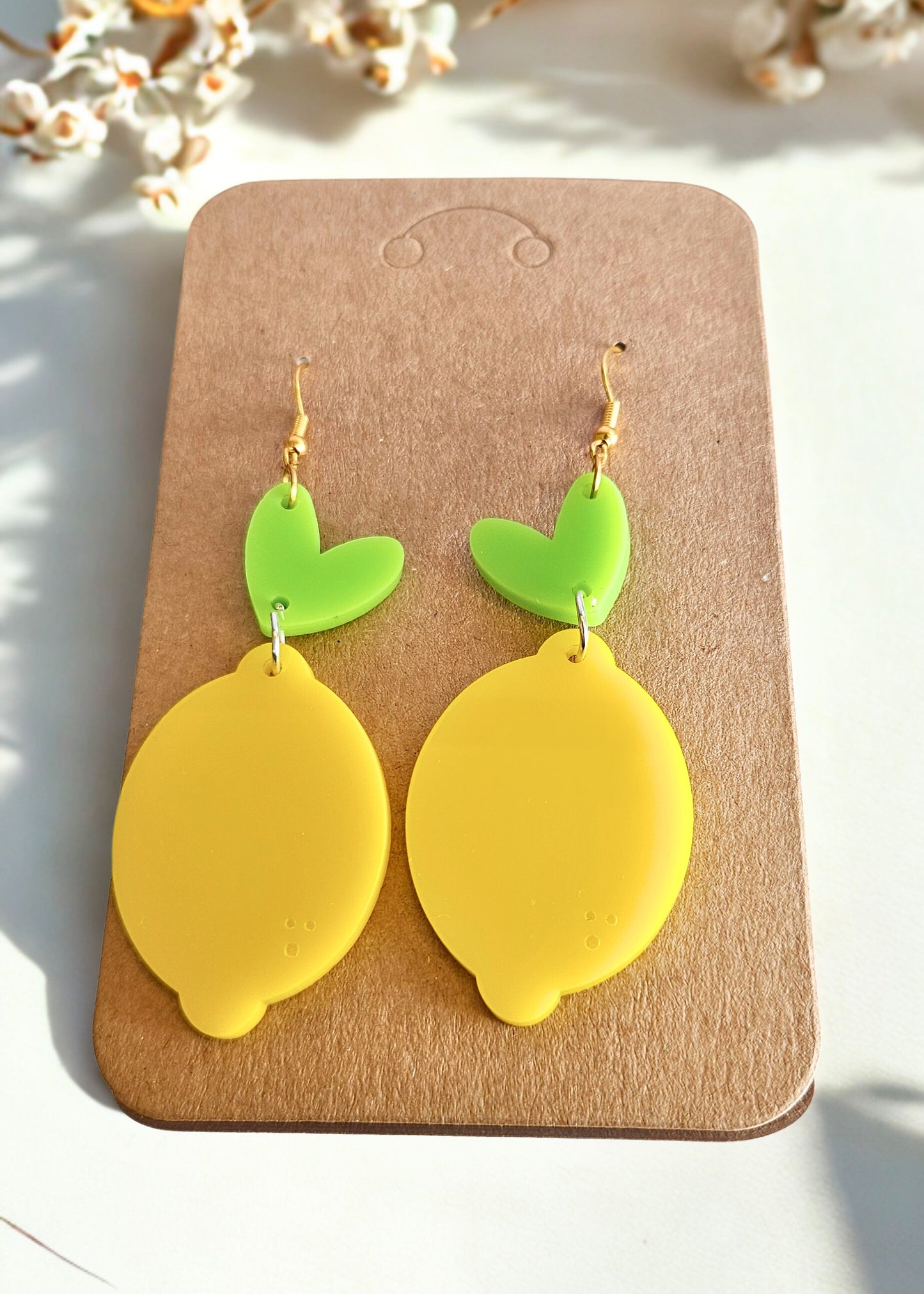Lemon Dangle Earrings