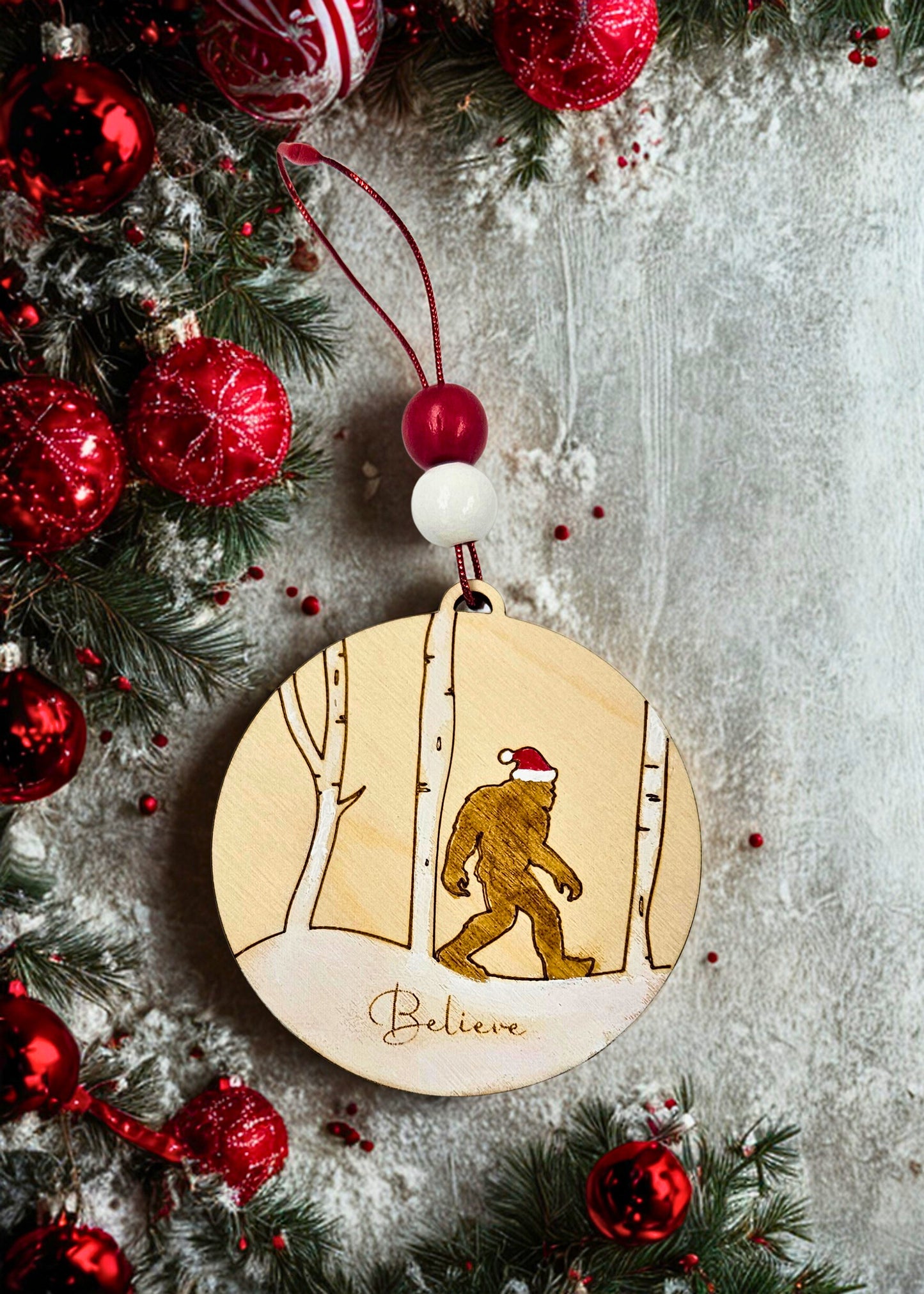 Believe Big Foot Cyrtid Ornament