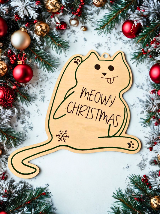 Meowy Christmas Ornament