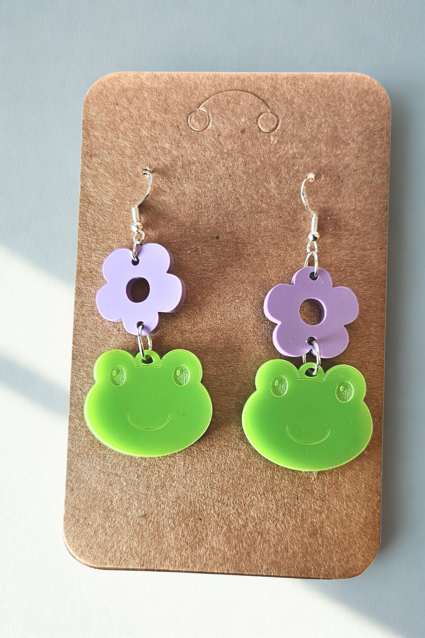 Floral Frog Earrings